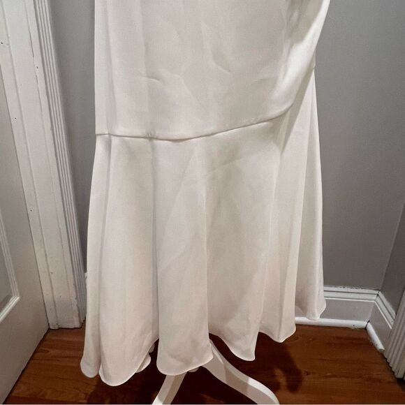 NWT Sachin and Babi Naomi Halter Asymmetric Midi Dress women's size 10 in ivory - Picture 15 of 15